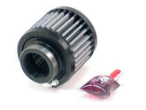 K&N 1.375in Flange ID x 3in OD x 2.5in H Rubber Base Crankcase Vent Filter - Circuit Hero