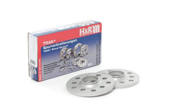 H&R Trak+ 12mm DR Wheel Spacers 5/100 Center Bore 57.1 Stud Thread 14x1.5 Bolt Type - Black - Circuit Hero