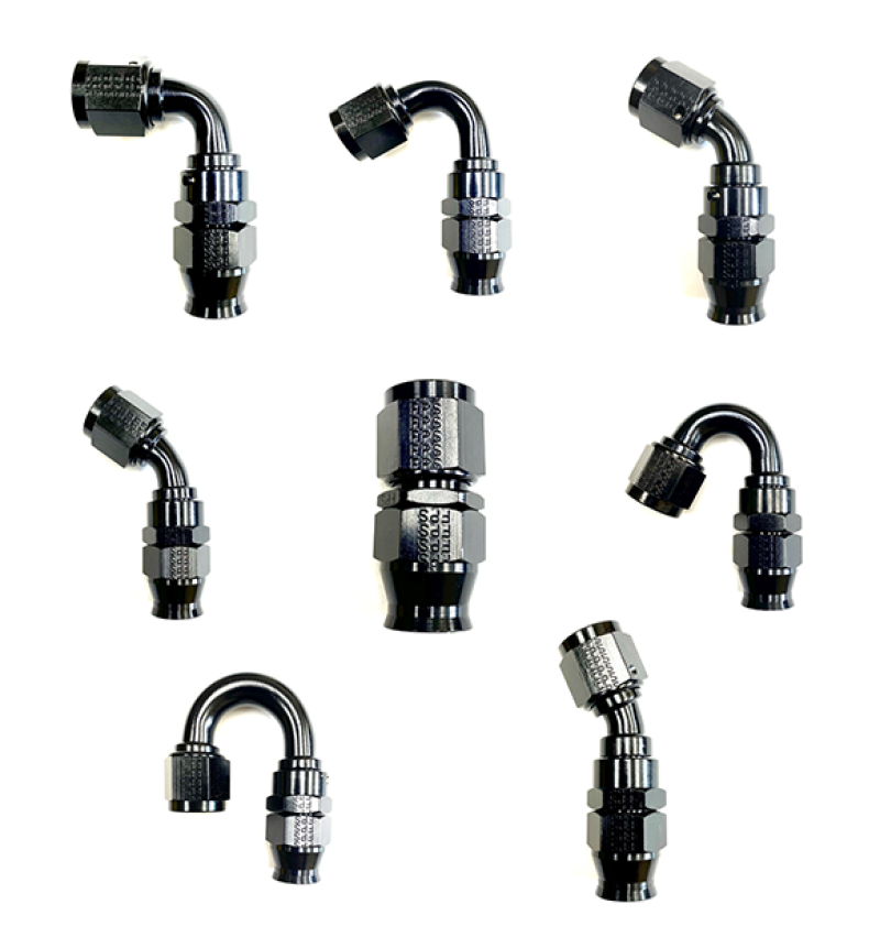 Fragola -10AN Real Street x 30 Degree Hose End Black For PTFE Hose - Circuit Hero