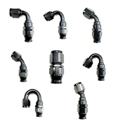 Fragola -10AN Real Street x 30 Degree Hose End Black For PTFE Hose - Circuit Hero