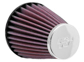 K&N Universal Chrome Filter 2.063in Flange ID x 3.5in Base OD x 2in Top OD x 4in H - Circuit Hero