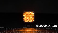 Diode Dynamics Stage Series C1 LED Pod Sport - Yellow Wide Standard ABL (Pair) - Circuit Hero