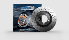 SHW 2016 Porsche Boxster Spyder w/o Ceramic Brakes Left Rear Drilled MB Brake Rotor (98135240300) - Circuit Hero