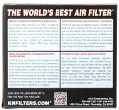 K&N Universal Chrome Filter 2.063in Flange ID x 3.5in Base OD x 2in Top OD x 4in H - Circuit Hero