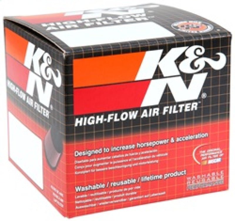 K&N Universal Chrome Filter 2.063in Flange ID x 3.5in Base OD x 2in Top OD x 4in H - Circuit Hero