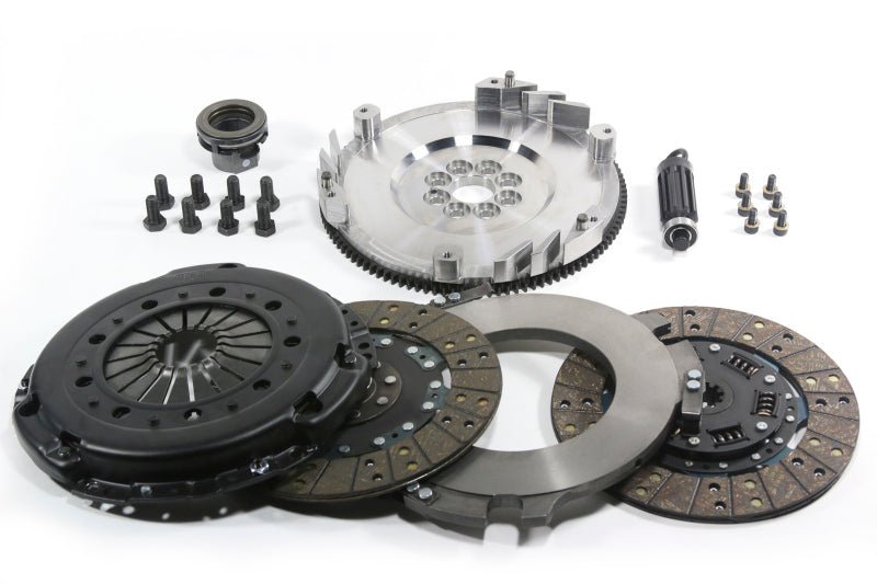 DKM Clutch BMW E34/E36/E39/E46/Z3 (6 Cyl) MS Twin Disc Clutch w/Steel Flywheel (660 ft/lbs Torque) - Circuit Hero