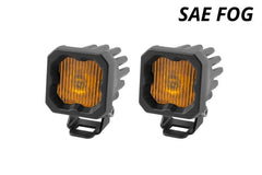 Diode Dynamics Stage Series C1 LED Pod - Yellow SAE Fog Standard ABL (Pair) - Circuit Hero