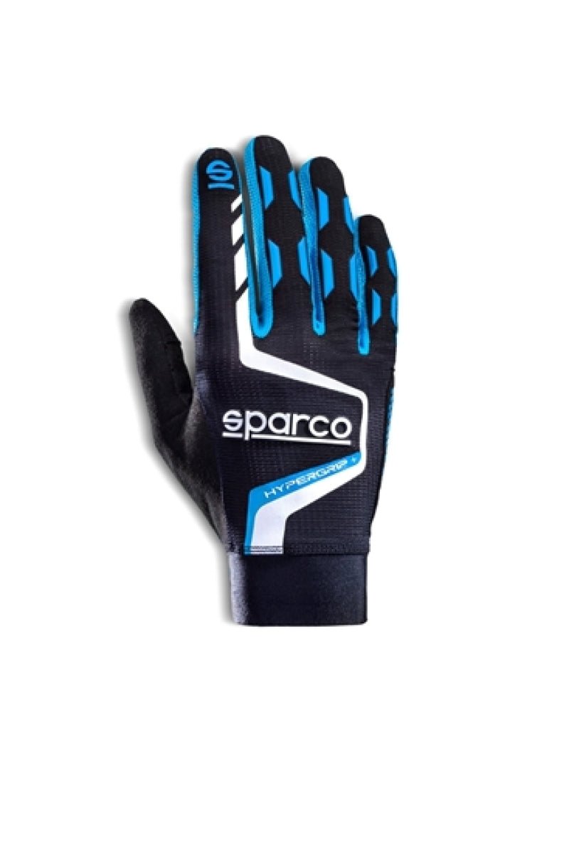 Sparco Gloves Hypergrip+ 10 Black/Blue - Circuit Hero