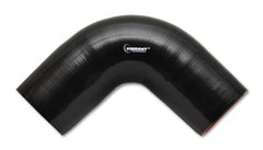 Vibrant 4 Ply Reinforced Silicone Elbow Connector - 2in I.D. - 90 deg. Elbow (BLACK) - Circuit Hero