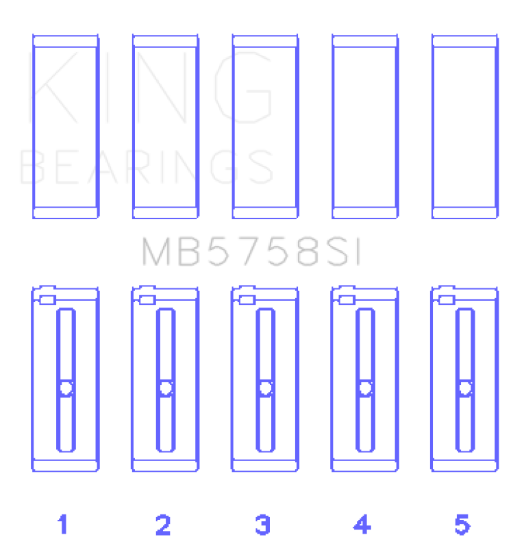 King Engine Bearings 2007 Mini Cooper Main Bearing Set - Size STD - Circuit Hero