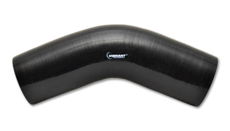 Vibrant 45 Degree Silicone Elbow 1.625in ID x 5.00in Leg Length - Black - Circuit Hero