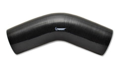 Vibrant 45 Degree Silicone Elbow 1.625in ID x 5.00in Leg Length - Black - Circuit Hero