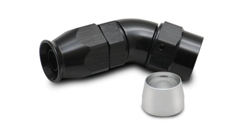 Vibrant -6AN 45 Degree Elbow Hose End Fitting for PTFE Lined Hose - Circuit Hero