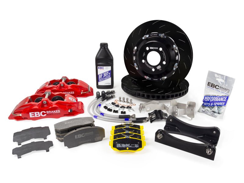 EBC Racing 12-21 Subaru BRZ/Toyota GT86 Red Apollo-4 Calipers 330mm Rotors Front Big Brake Kit - Circuit Hero