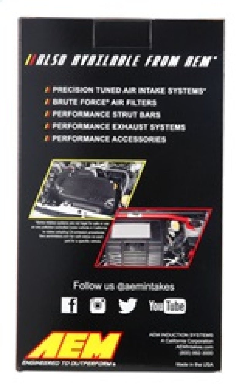 AEM 3.5 in Short Neck 9 in Element Filter - Circuit Hero