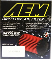 AEM 5.5in Base OD x 4.75in Top OD x 5in Height Conical Dryflow Air Filter - Circuit Hero