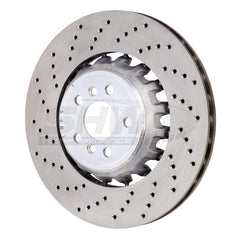 SHW 2020 BMW X5 M 4.4L Left Rear Cross-Drilled Lightweight Brake Rotor (34208074285) - Circuit Hero