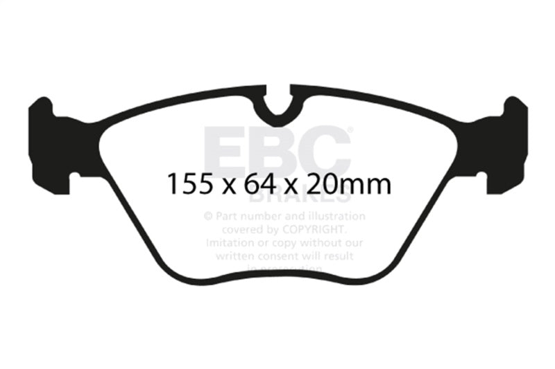 EBC 04-06 BMW X3 2.5 (E83) Yellowstuff Front Brake Pads - Circuit Hero