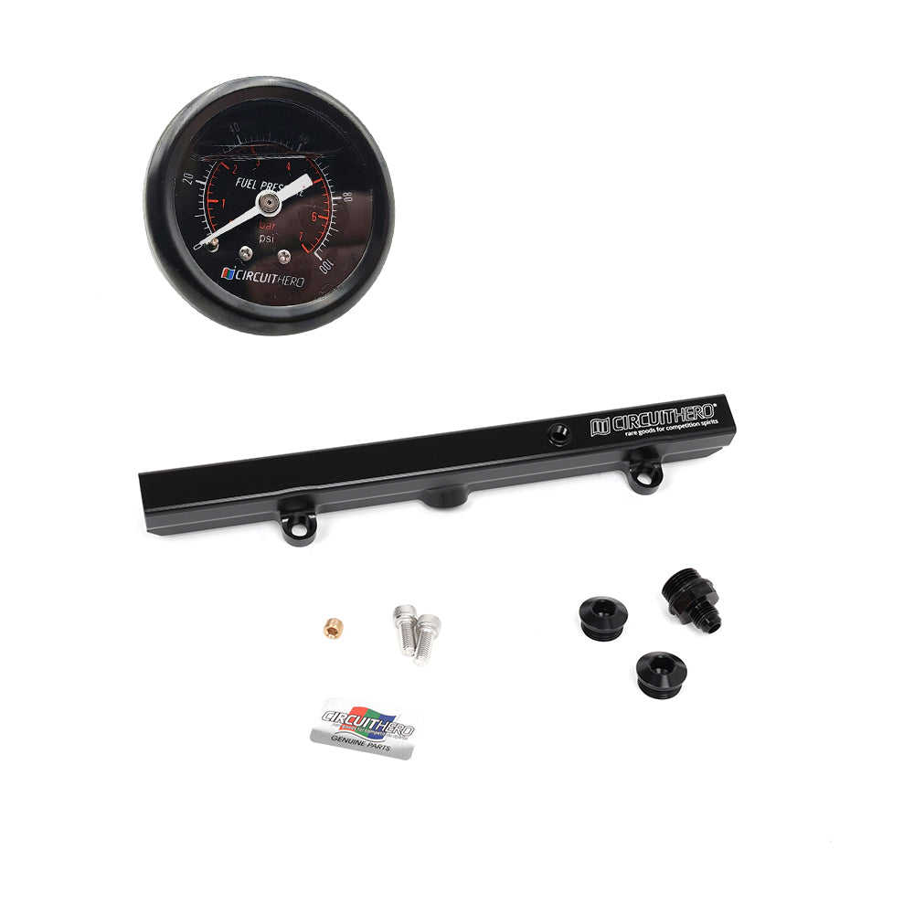 Circuit Hero Aluminum Fuel Rail & Gauge Combo K-Series Honda - Circuit Hero