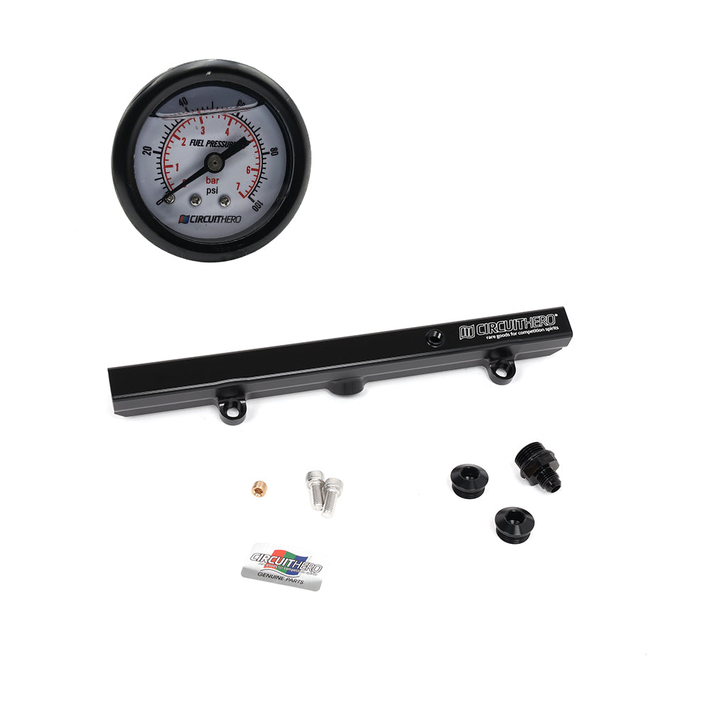 Circuit Hero Aluminum Fuel Rail & Gauge Combo K-Series Honda - Circuit Hero