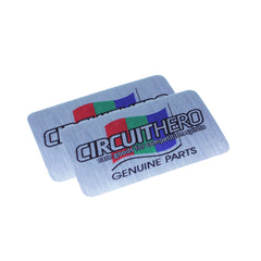 Circuit Hero Genuine Parts Brushed Metallic Decal