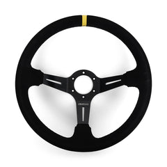 Circuit Hero 3 Spoke Steering Wheel with Slots 350mm 97mm Dish - Circuit Hero