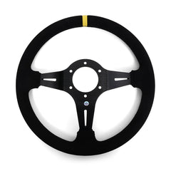 Circuit Hero 3 Spoke Steering Wheel with Slots 350mm 97mm Dish - Circuit Hero