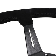 Circuit Hero 3 Spoke Steering Wheel with Slots 350mm 97mm Dish - Circuit Hero