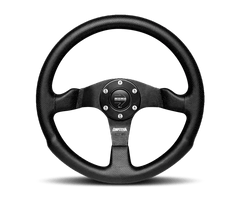 Momo Competition Steering Wheel 350 mm - Black AirLeather/Black Spokes - Circuit Hero