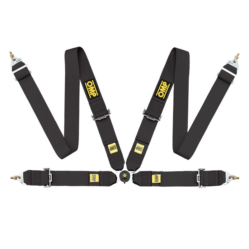 OMP Safety Harness First 3In 4 Points Black Fia 8854/98 - Circuit Hero