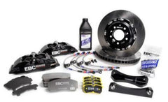 EBC Racing 23-24 Toyota GR Corolla 1.6T Black Apollo-6 Calipers 355mm Rotors Front Big Brake Kit - Circuit Hero