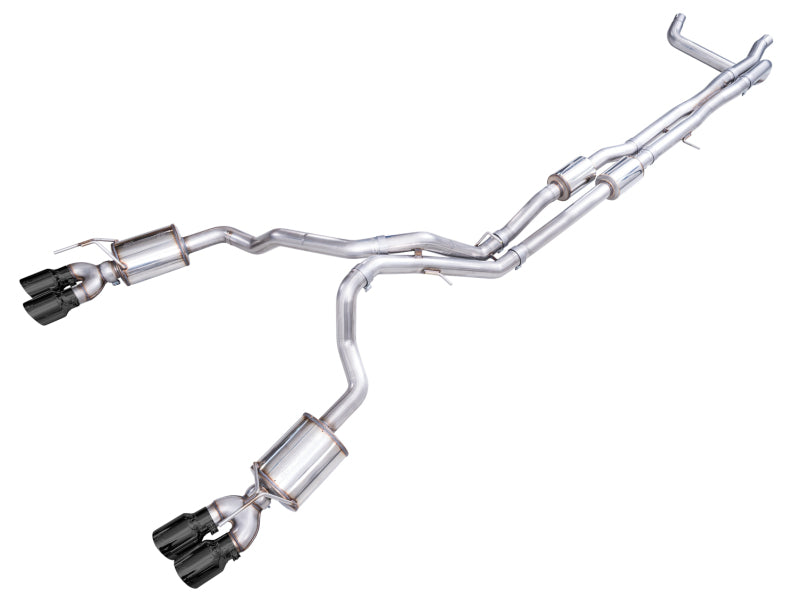 AWE 2021+ Chevy Suburban/GM Yukon XL 6.2L 0FG Edition Cat Back Exhaust - Quad Diamond Chrome Tips - Circuit Hero