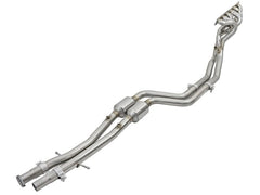 aFe Twisted Steel Long Tube Headers w/ Mid Pipes (Catted) 96-99 BMW M3 L6-3.2L S52 - Circuit Hero
