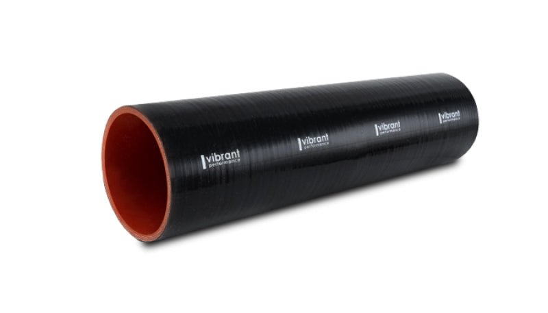Vibrant Silicone Straight Hose Coupler 1.875in ID x 12.00in Long - Gloss Black - Circuit Hero