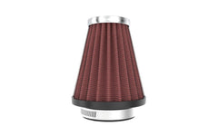 K&N Universal Chrome Filter 2.063in Flange ID x 3.5in Base OD x 2in Top OD x 4in H - Circuit Hero