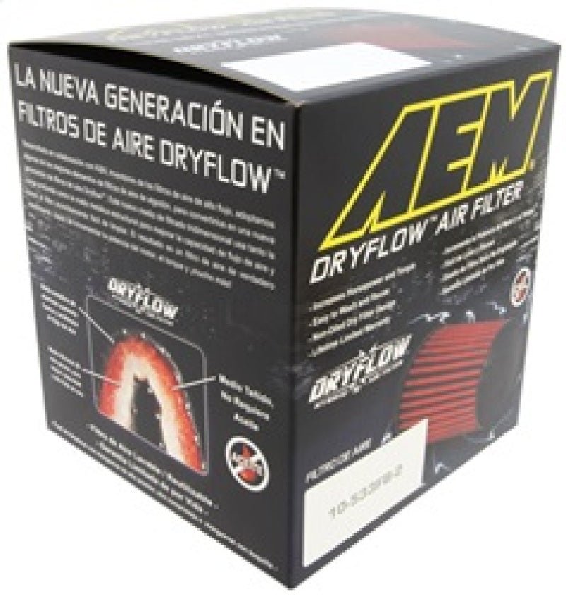 AEM 5.5in Base OD x 4.75in Top OD x 5in Height Conical Dryflow Air Filter - Circuit Hero