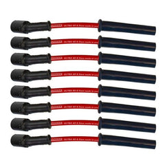 Moroso GM LS 5.7L/6.0L/6.2L/7.0L Ultra 40 8.5mm Multi-Angle Boot Ignition Spark Plug Wire Set - Red - Circuit Hero