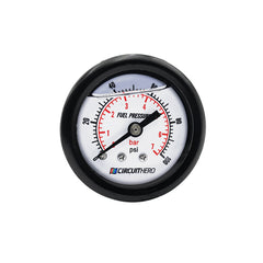Circuit Hero Liquid-Filled Fuel Pressure Gauge 1.5" 0-100psi