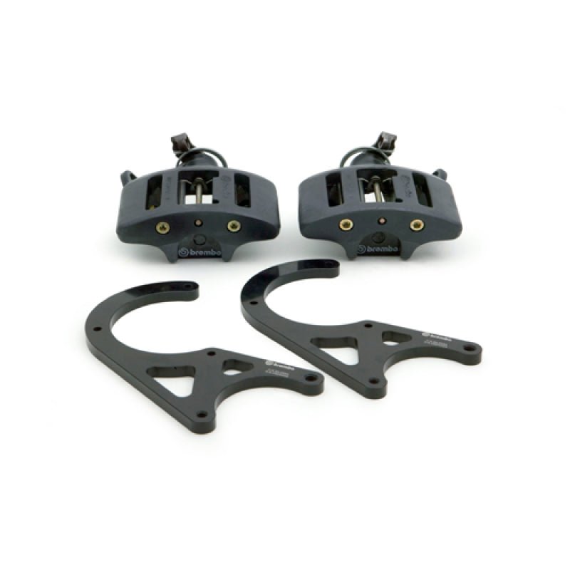 Brembo 01-02 Viper RT-10/GTS/92-00 Viper RT-10/GTS Rear GT BBK 1 Piston Cast 2pc Hand-Brake-Black - Circuit Hero