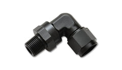 Vibrant -10AN to 3/8in NPT Female Swivel 90 Degree Adapter Fitting - Circuit Hero