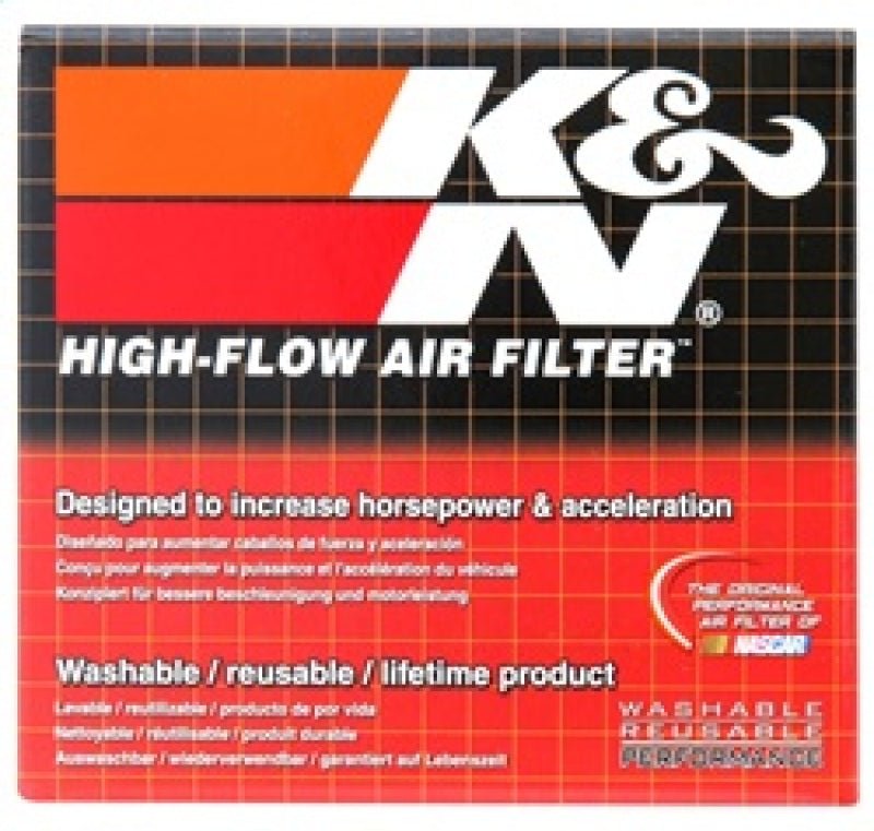 K&N Universal Chrome Filter 2.063in Flange ID x 3.5in Base OD x 2in Top OD x 4in H - Circuit Hero