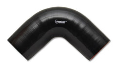 Vibrant 4 Ply Reinforced Silicone Elbow Connector - 2in I.D. - 90 deg. Elbow (BLACK) - Circuit Hero