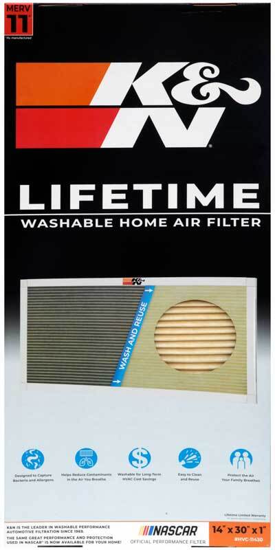 K&N HVAC Filter - 14 x 30 x 1 - Circuit Hero