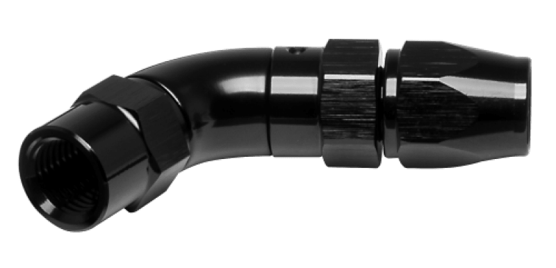 Vibrant -3AN 45 Degree High Flow Hose End Fitting for PTFE Lined Flex Hose - Aluminum - Circuit Hero