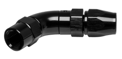 Vibrant -3AN 45 Degree High Flow Hose End Fitting for PTFE Lined Flex Hose - Aluminum - Circuit Hero