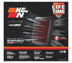 K&N 2015 Volkswagen Polo L4-1.8L Replacement Air Filter - Circuit Hero
