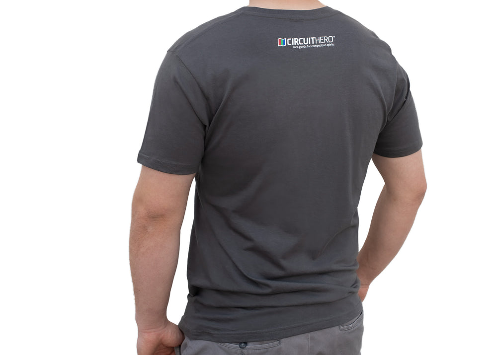 Circuit Hero Logo T-Shirt (Grey V-Neck) - Circuit Hero
