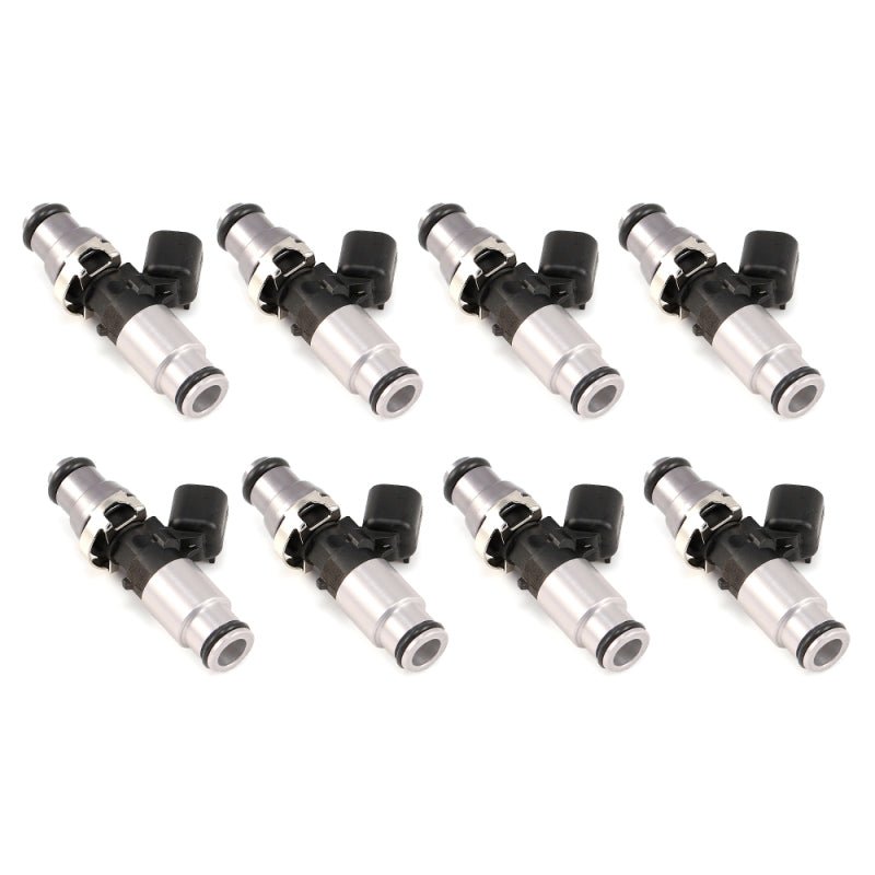 Injector Dynamics 1750-XDS - 60mm Length - 14mm Grey Top - Silver Bottom Adapt (Set of 8) - Circuit Hero