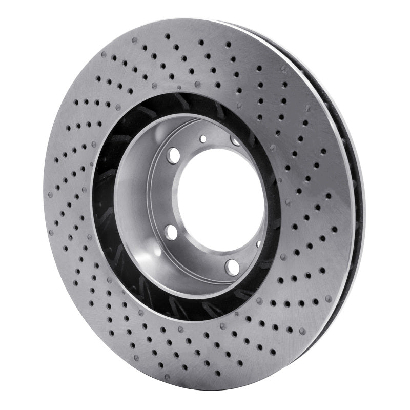 DFC 09-23 Porsche 718 Boxster Left Front Drilled Brake Rotor - Circuit Hero