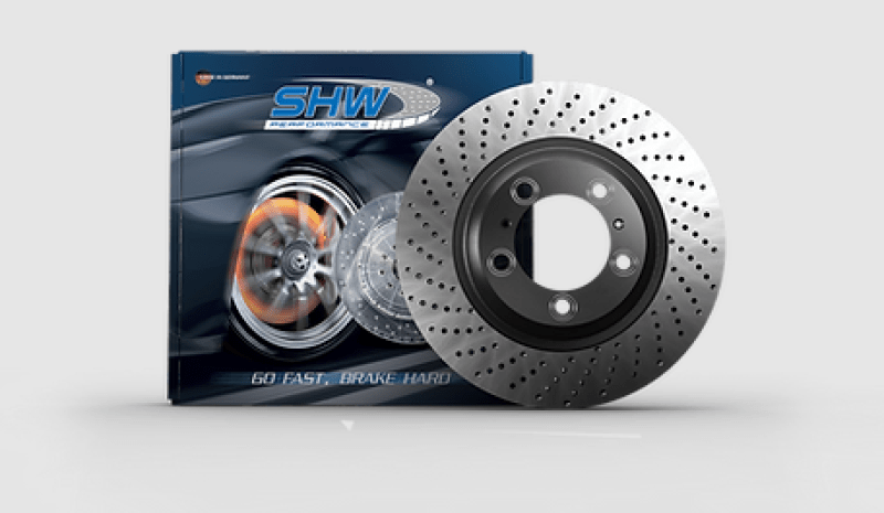 SHW 2016 Porsche Boxster Spyder w/o Ceramic Brakes Left Rear Drilled MB Brake Rotor (98135240300) - Circuit Hero